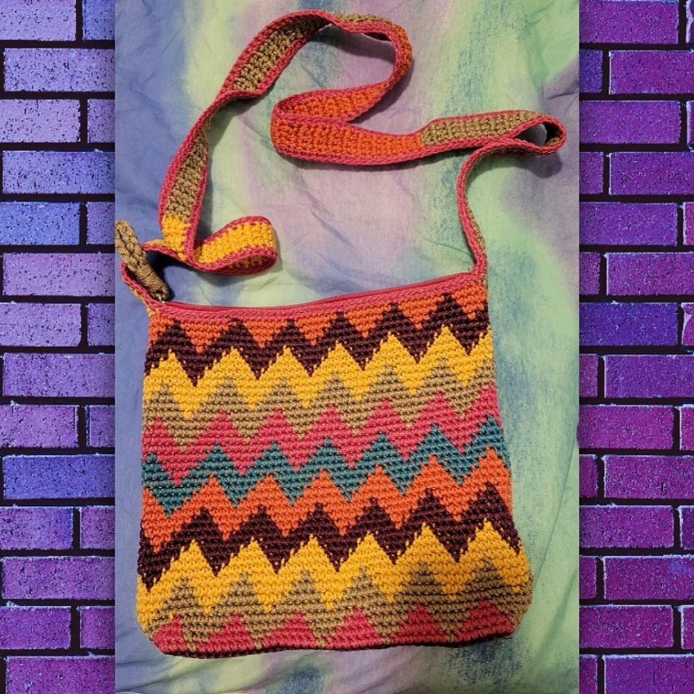 The Sak Boho Crochet Crossbody Bag 🌈
